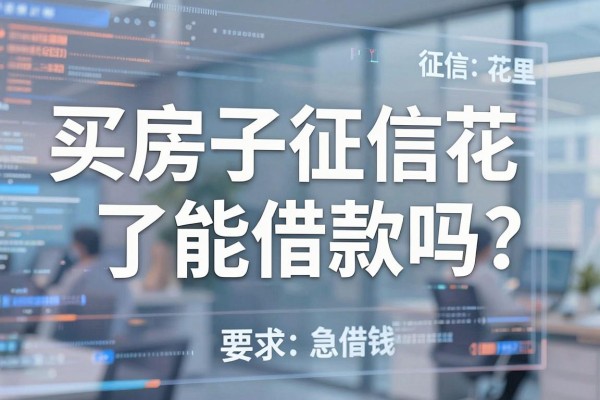 买房子征信花了能借款吗？征信花哪里可以借钱急用