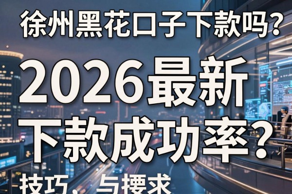 徐州黑花口子下款吗？揭秘2026最新下款成功率与技巧