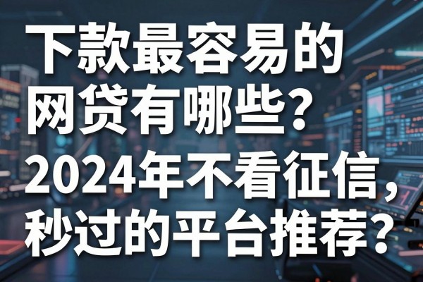 下款最容易的网贷有哪些？2024年不看征信秒过的平台推荐