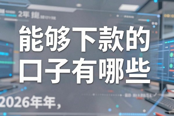 能够下款的口子有哪些，2026年正规靠谱的贷款平台推荐