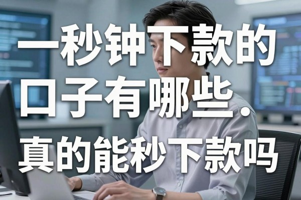 一秒钟下款的口子有哪些，真的能秒下款吗